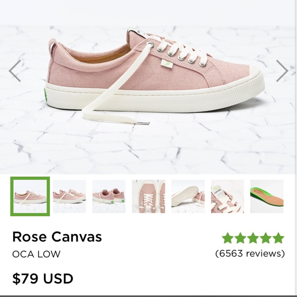 Cariuma Rose Canvas - Low OCA sneaker